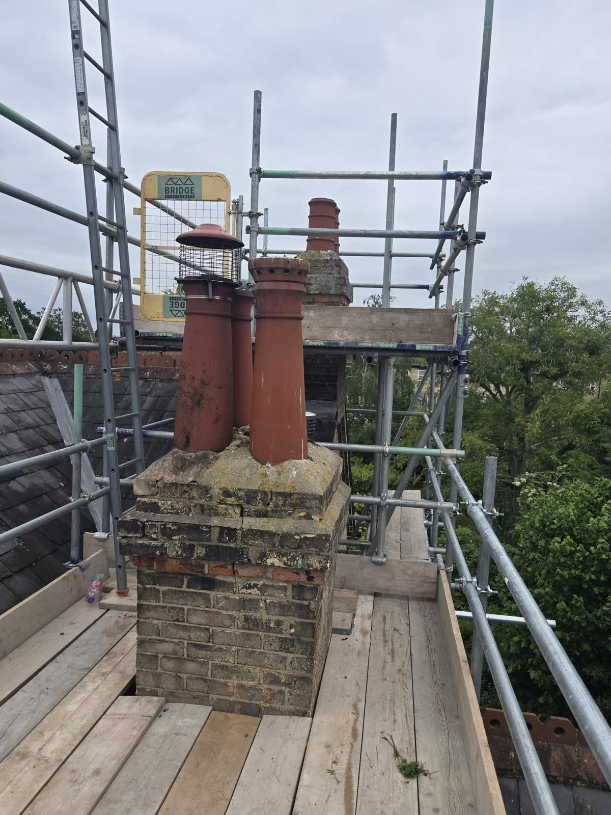 Chimney Access - Bridge Scaffolding Cambridge