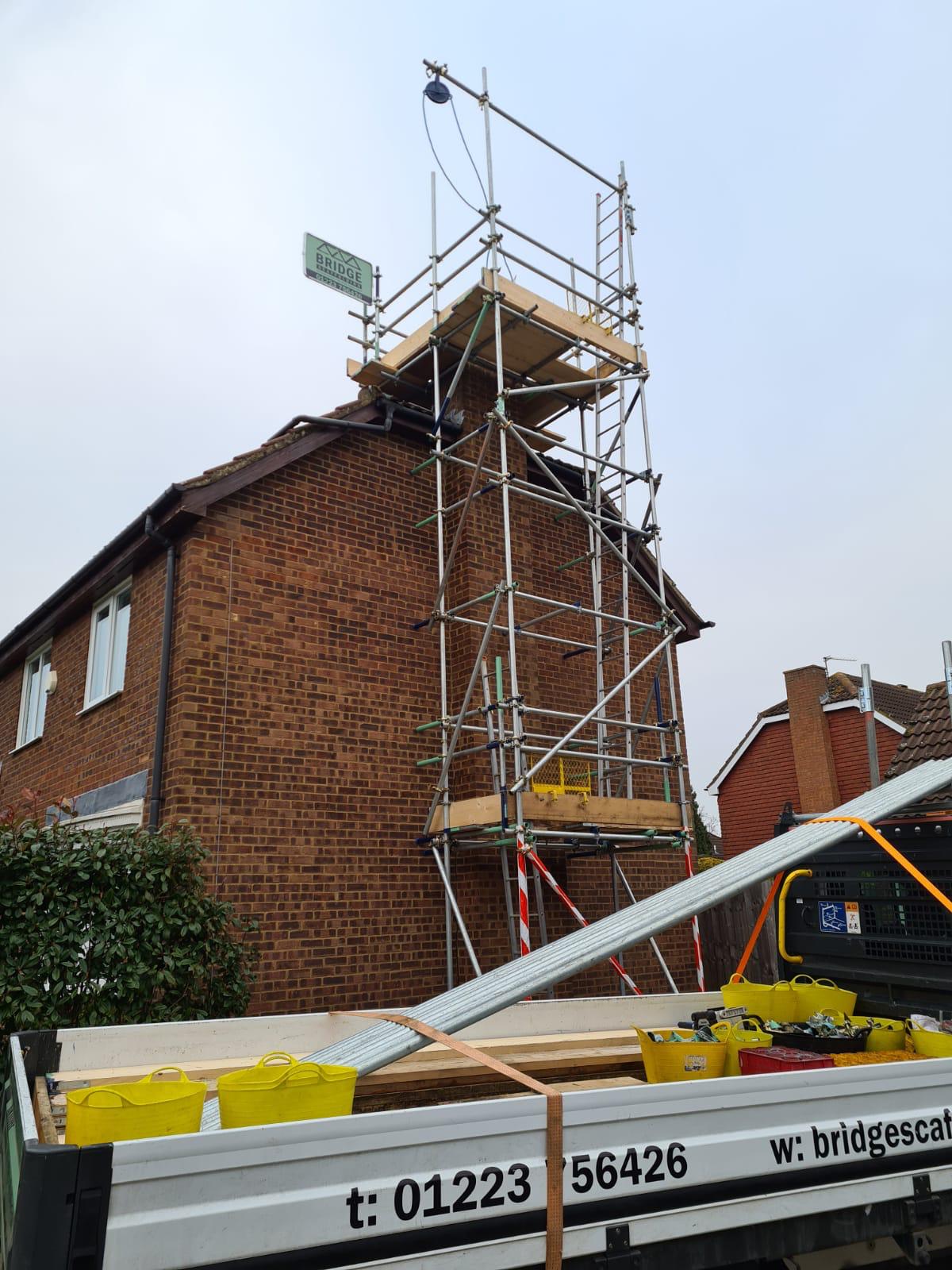 Chimney Access - Bridge Scaffolding Cambridge